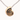 Gold rope necklace with a shell charm pendant.